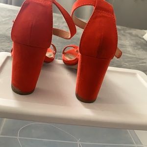 Old Navy Red Orange Heels | Poshmark